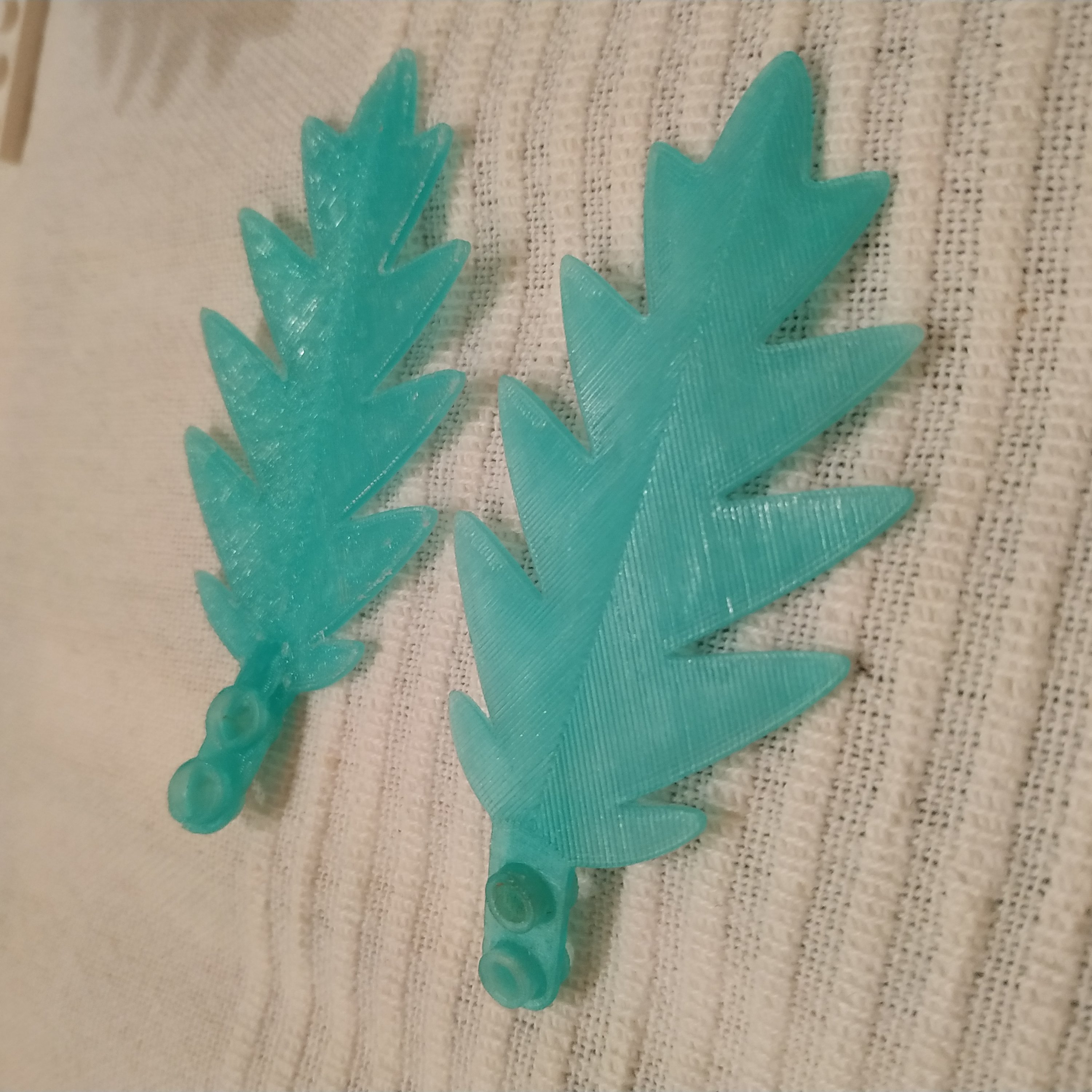 Palm tree leaf compatible with Lego / Feuille de palmier compatible Lego