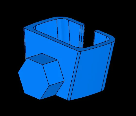 Scissor holder front load with small hex attachment for the HSW