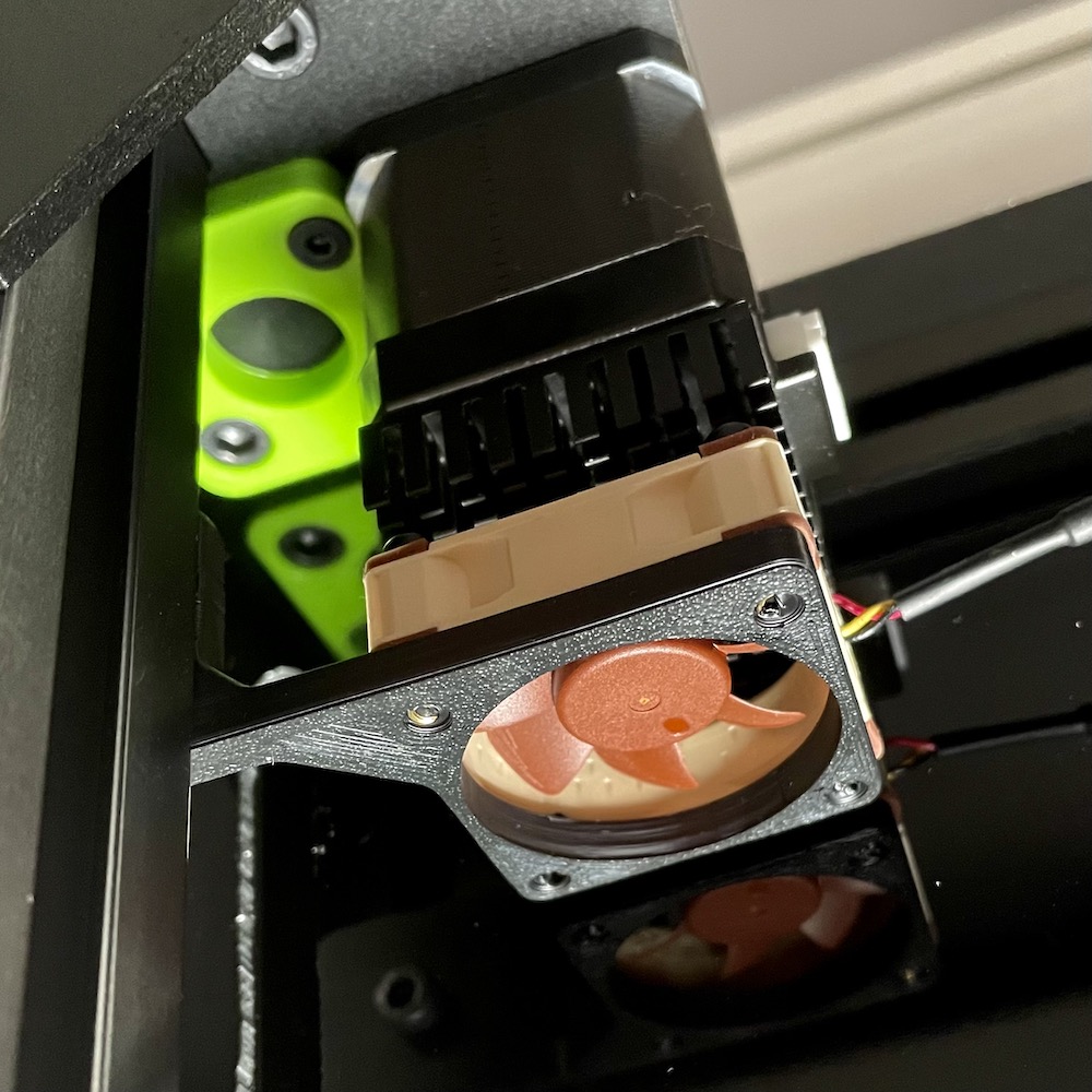 VCore 3.1 XY Motor Fan Mount & AWD - Heat Insert Version