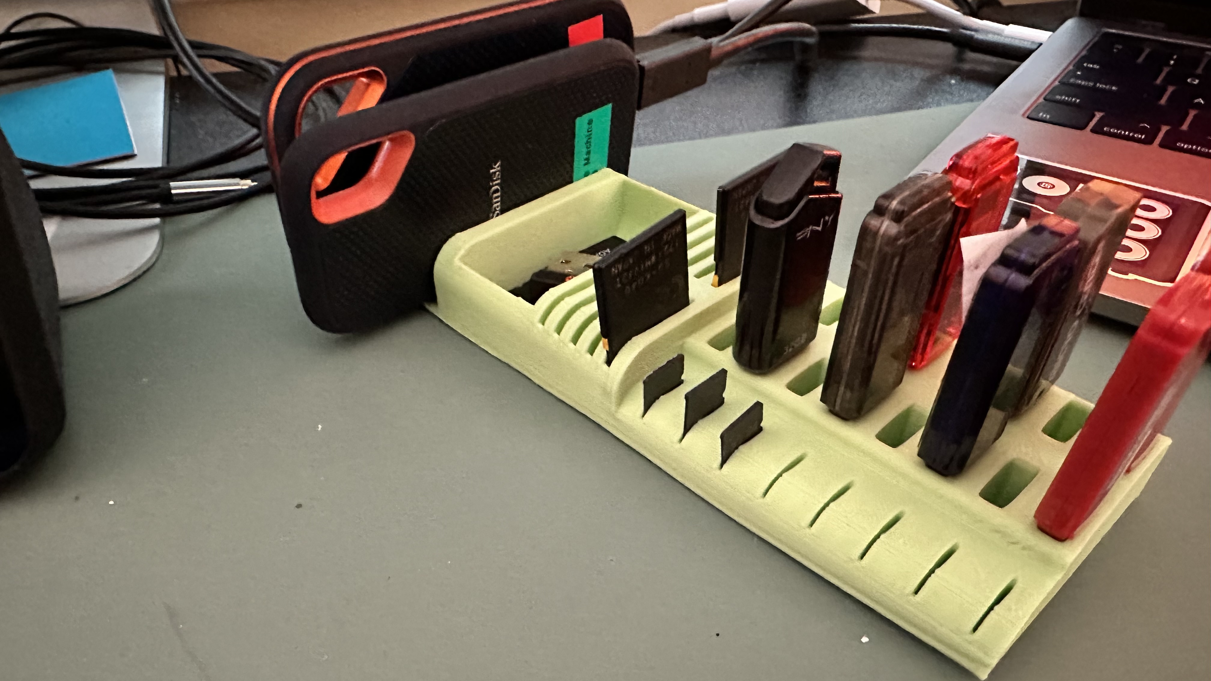 USB, SD Card, and SSD Holder