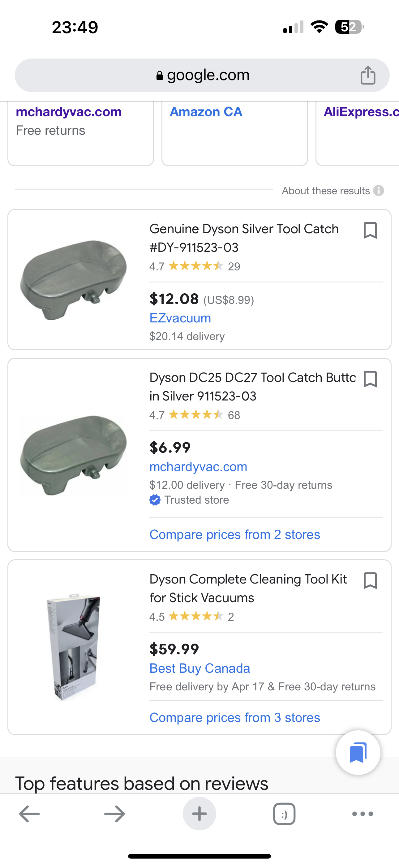 Miniatura 2 do modelo 3D DYSON V11 combination accessory button catch