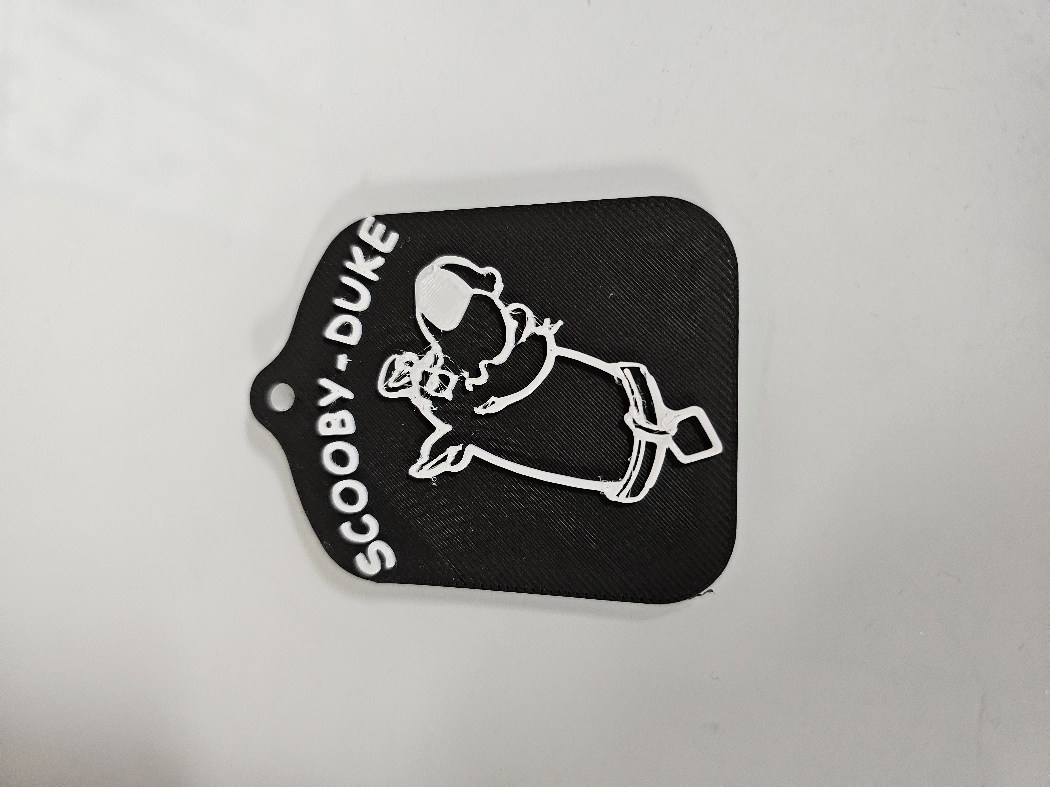 Scooby-Duke dog tag