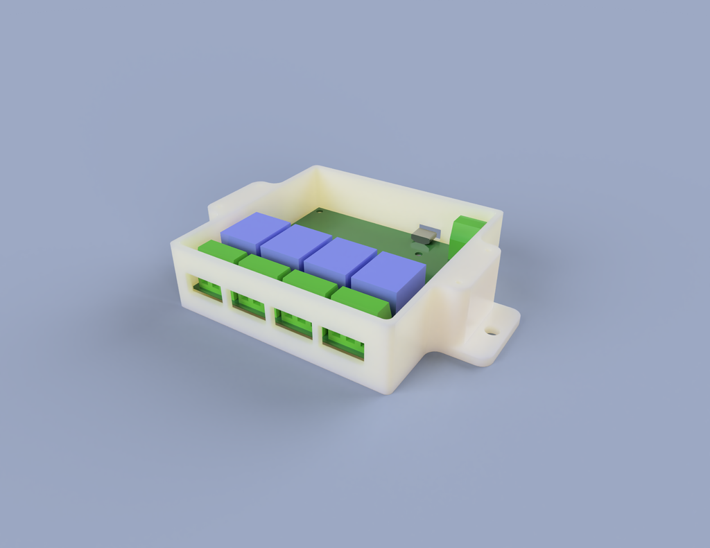 4CH Wifi Relay Board enclosure (MHCOZY) by SPEKERDUDE Download free STL model
