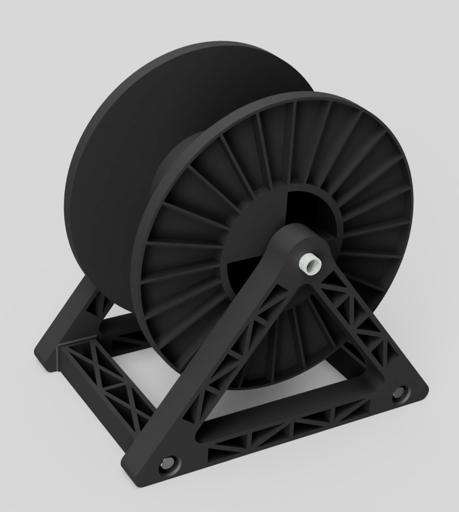Large Spool Holder - designed for 30cm diameter (5kg) spool by SPEKERDUDE, Download free STL model