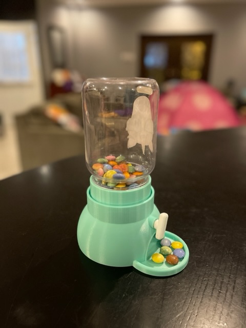 Nutella mason jar adapter 3D model thumbnail