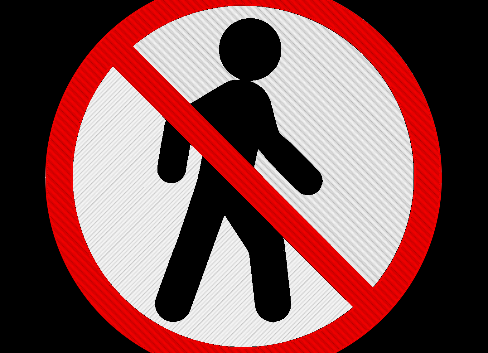 No Trespassing Sign 3 Color