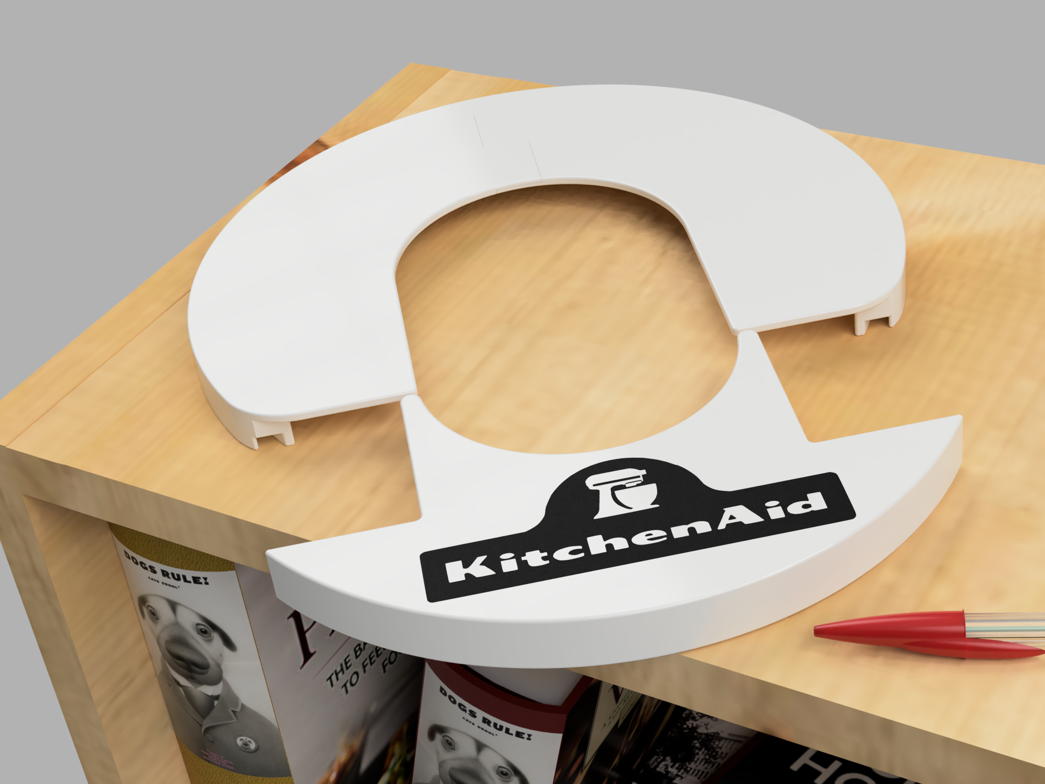 KitchenAid Mixer splash guard by Joe Download free STL model