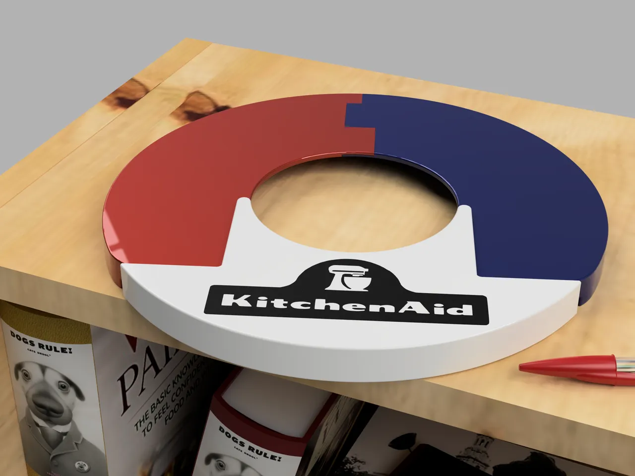 KitchenAid Mixer splash guard by Joe, Download free STL model