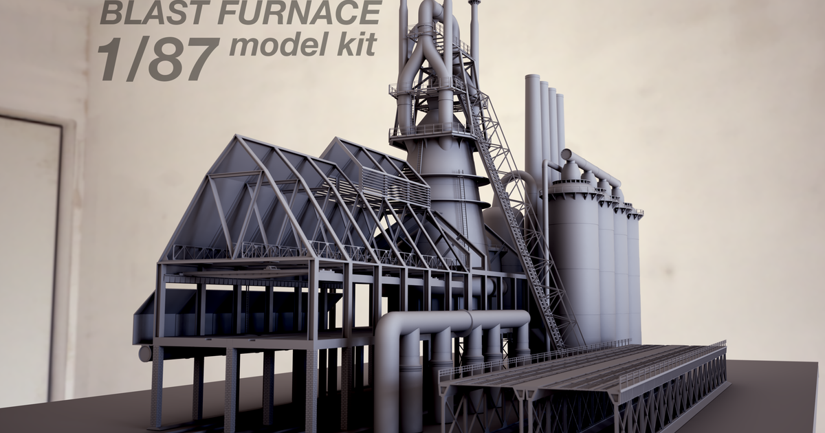 1/87 Blast Furnace Model Kit by CASE WESTERN | Download free STL model ...