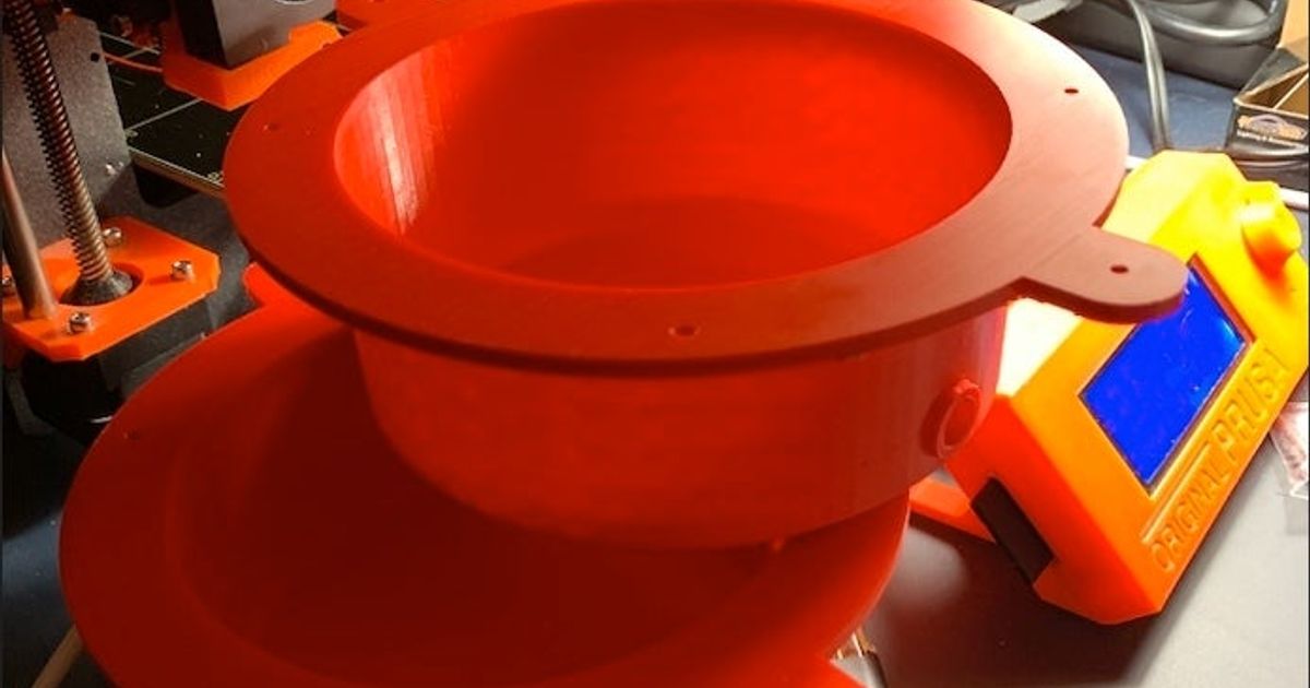 6.5" Basic Speakerbox for vehicle by GeekToyBox Download free STL