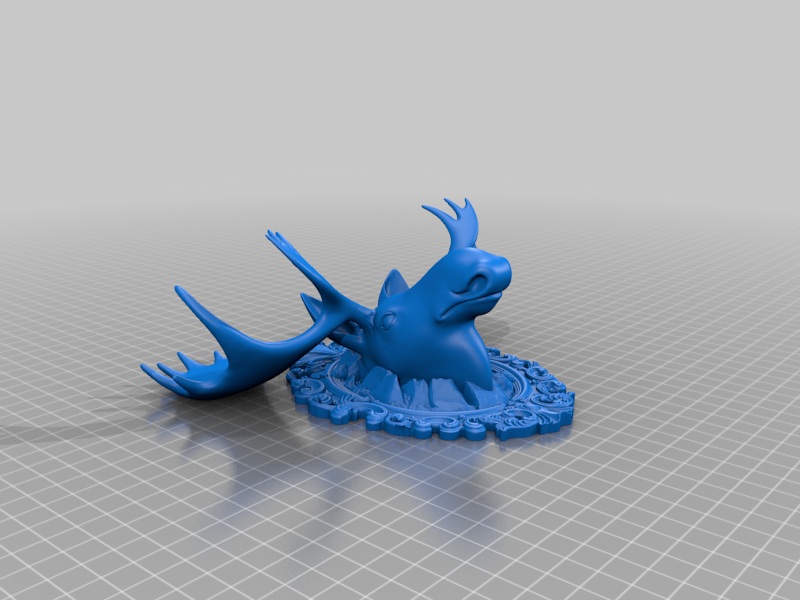 Miniatura 5 do modelo 3D Moose Trophy Key Hanger