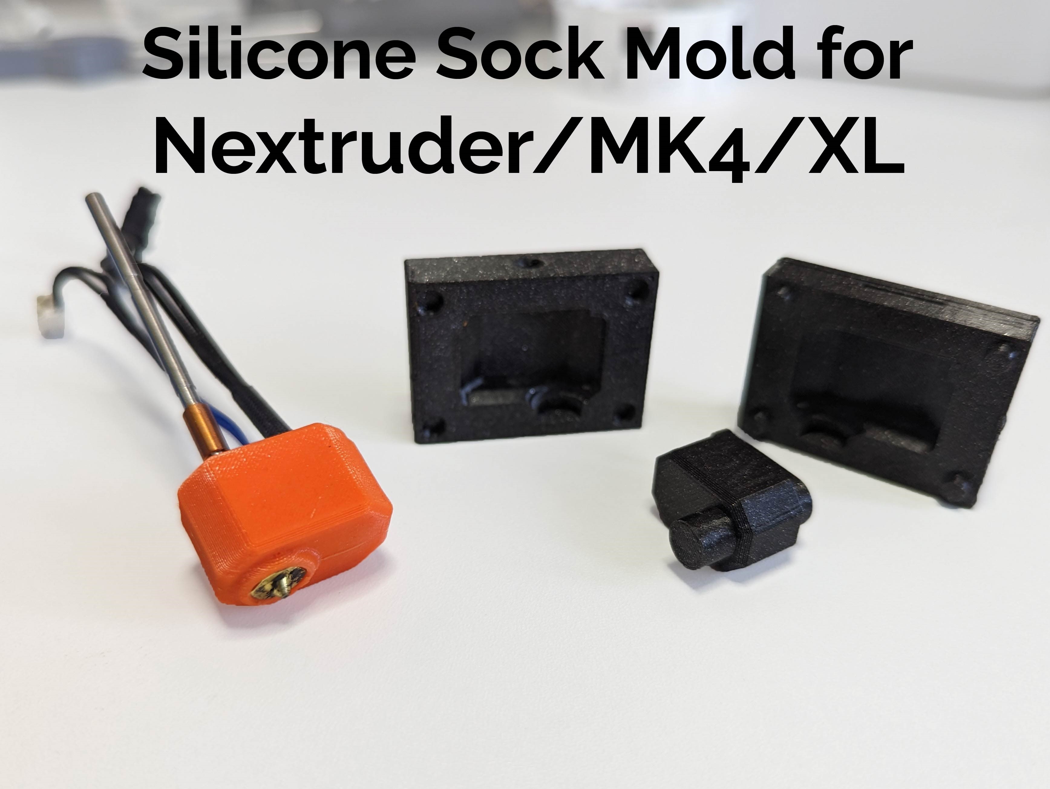Silicone Sock Mold, for Nextruder/MK4/XL