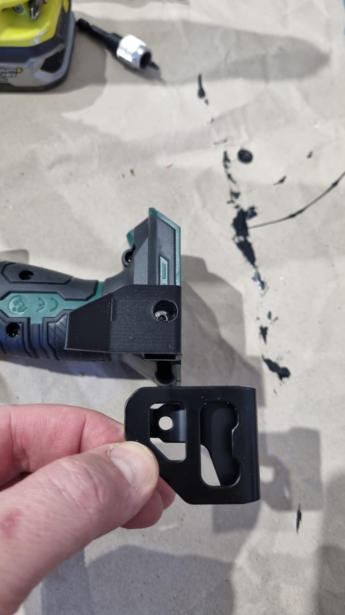 Parkside X20V Team tool / drill belt clip "wallmount friendly" by Burgstall Download free STL