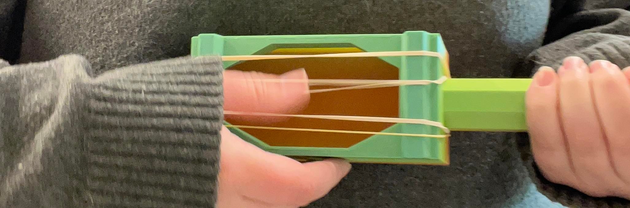 rubber band guitar by Regan Maloney Download free STL model