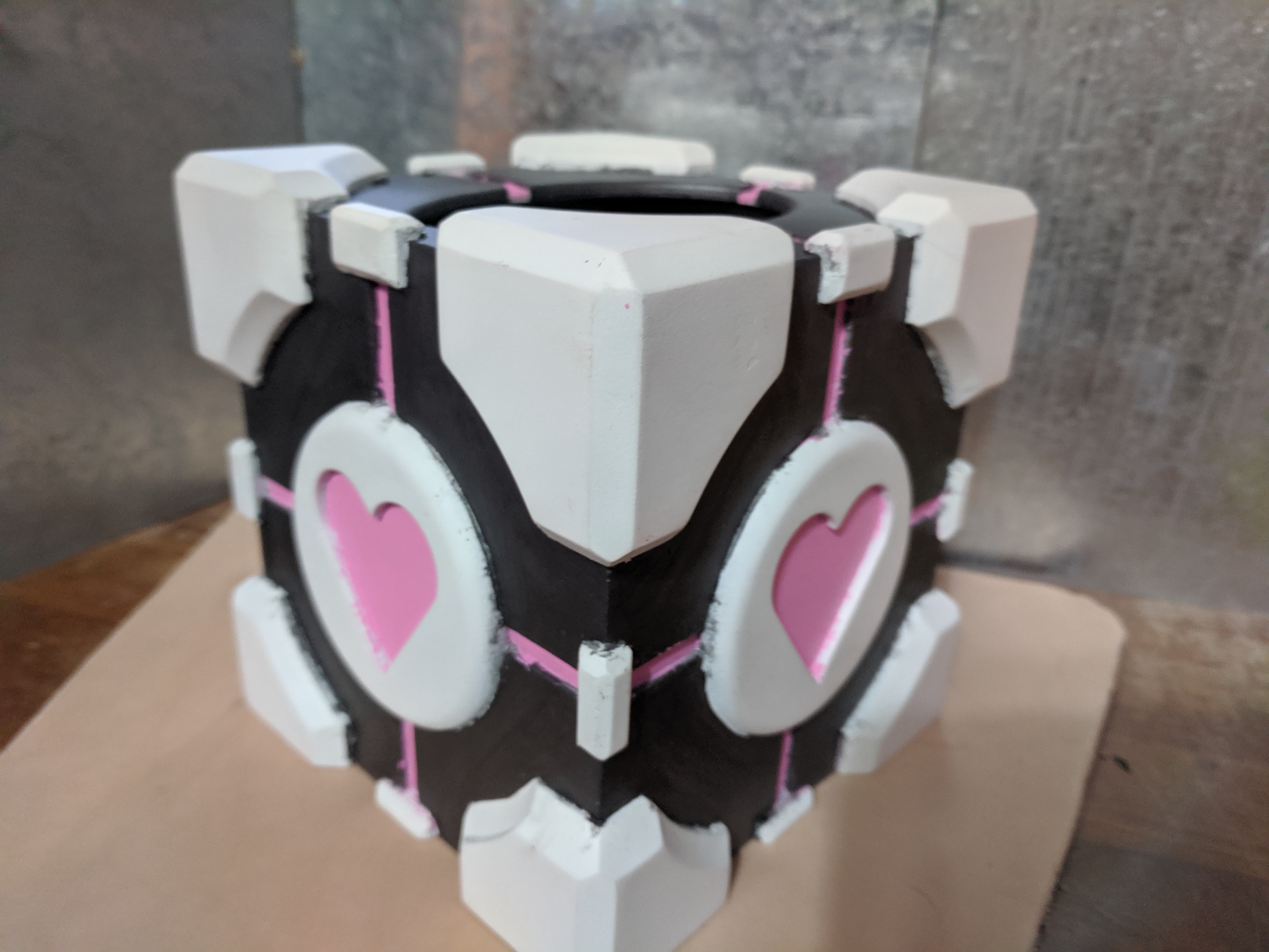 Portal Companion Cube Tissue Box