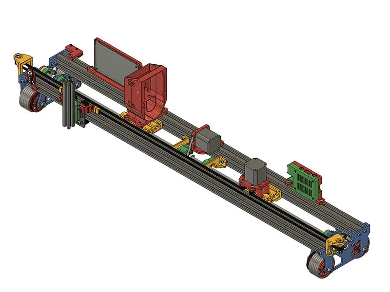 Rolling Plotter using wider wheels and One Wheel motor