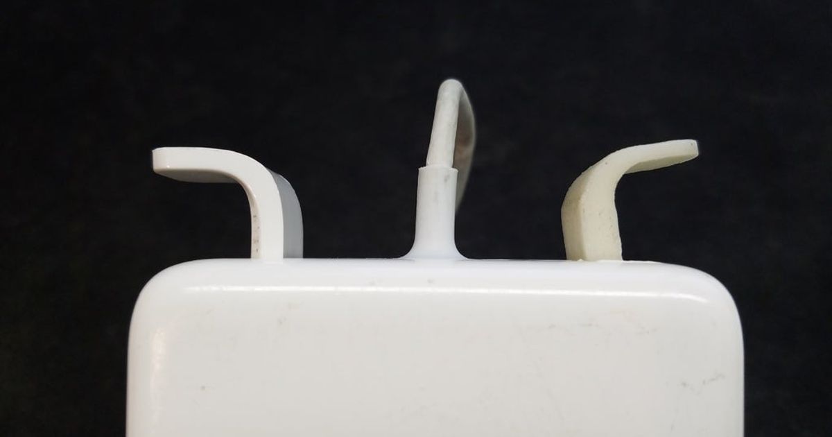Apple Power Brick Cord Holder by cTallakson Download free STL model