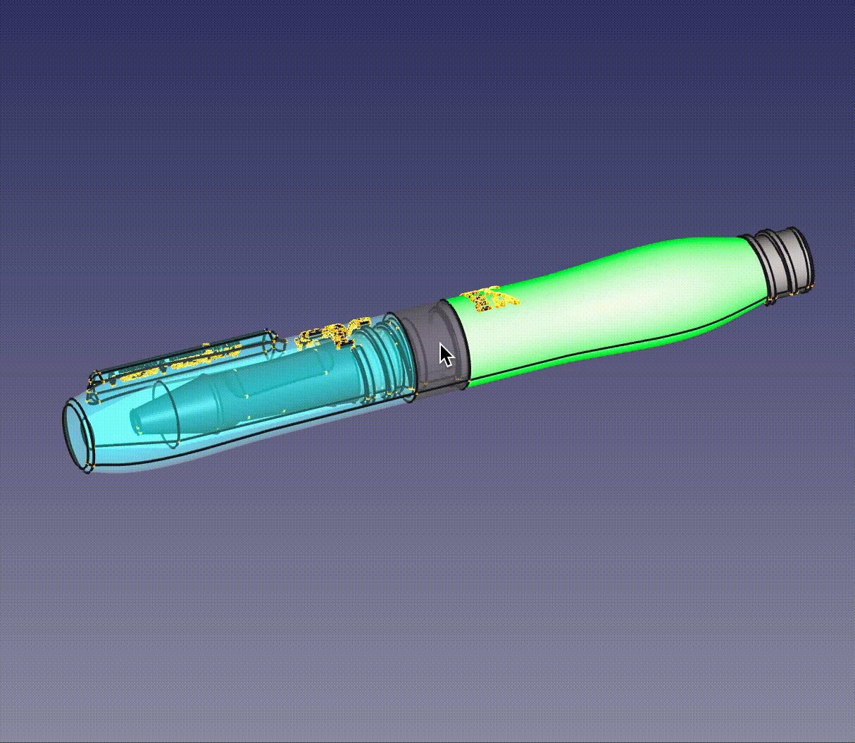 Pen with Whistle and Secret storage by vavrena.eu | Download free STL model 