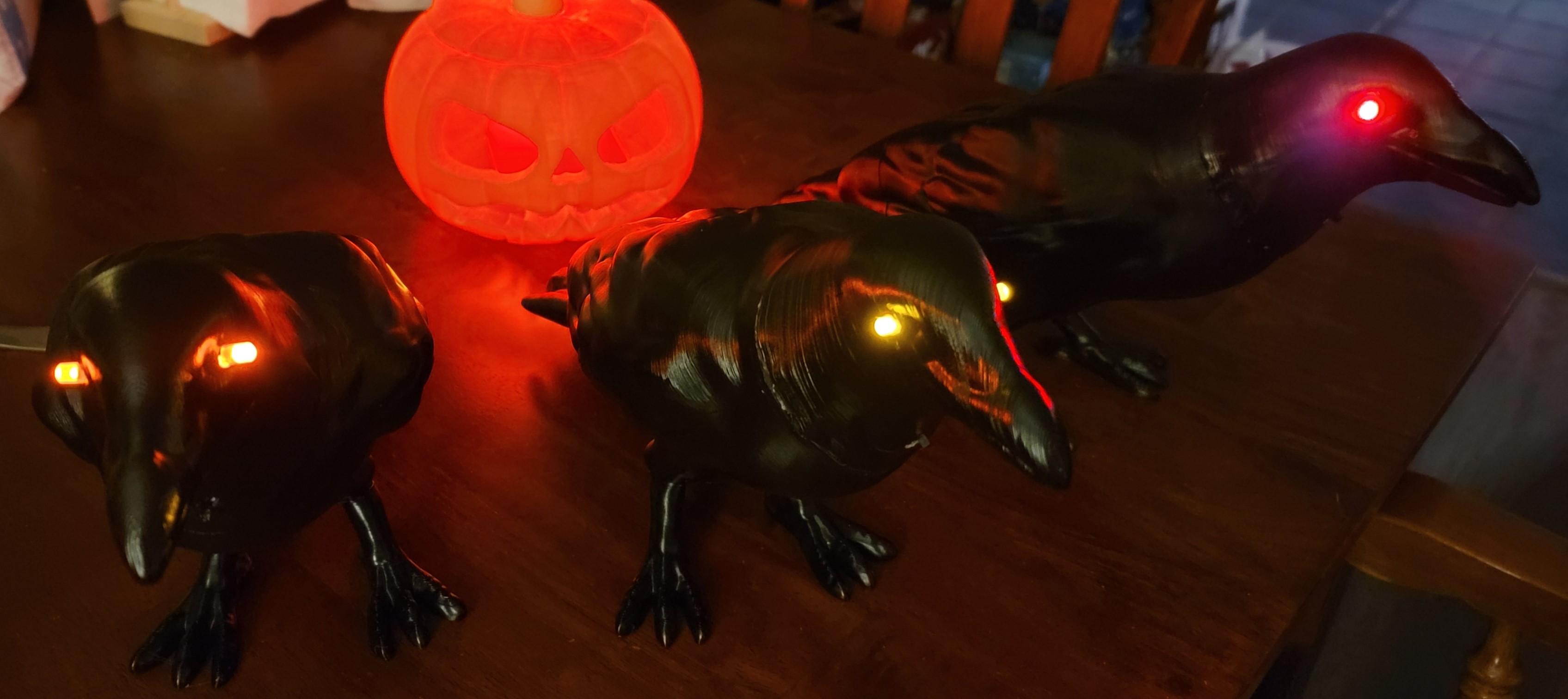 Modified Crow head LEDs and switch 3D model thumbnail