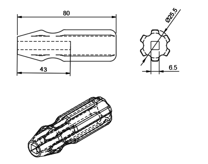 Screwdriver handle by dantech Download free STL model