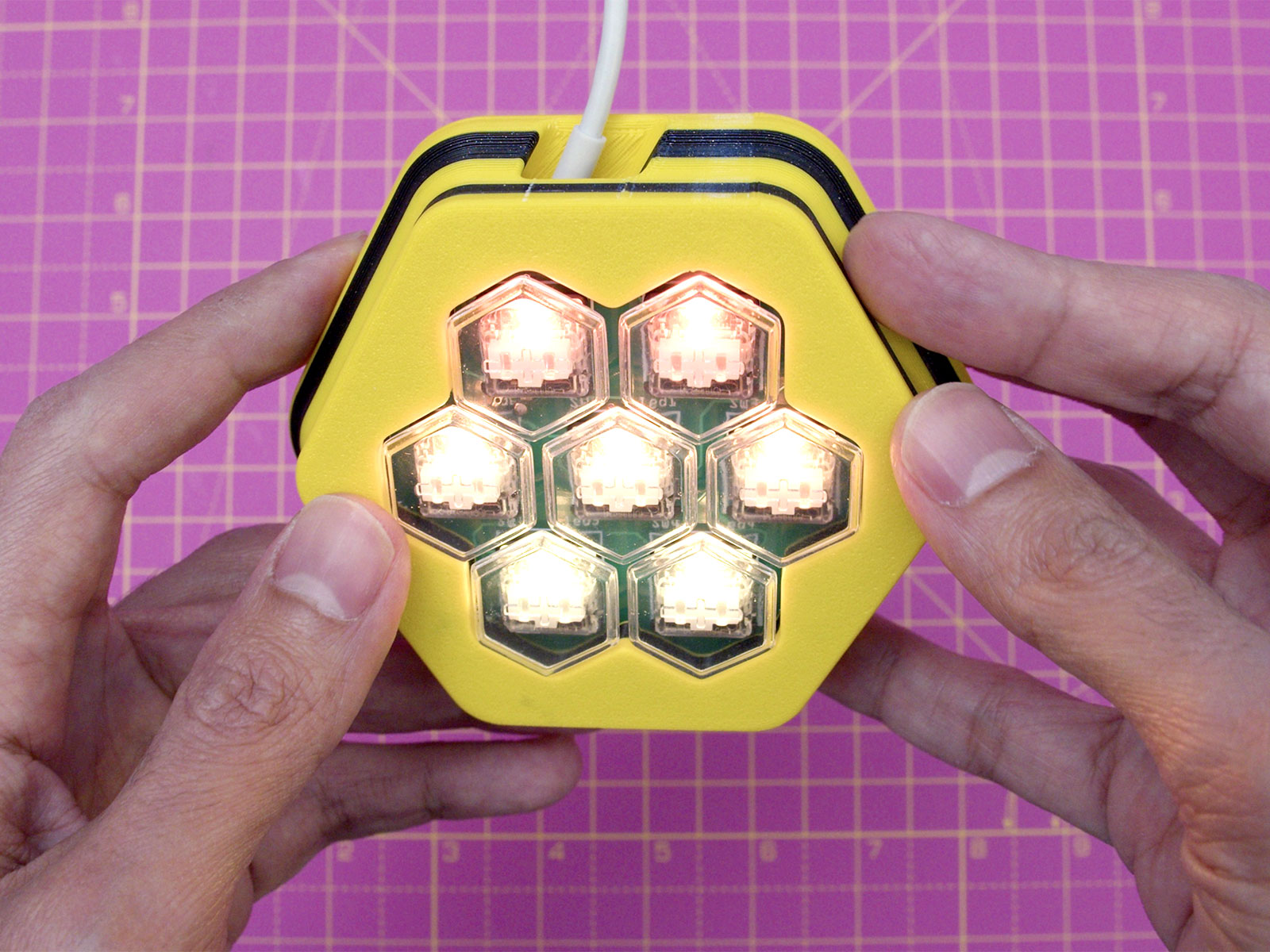 Hexpad midi controller by adafruit download free stl model
