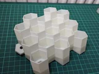 Acrylic paint holder for Honeycomb storage wall by Godof3dprinting_J, Download free STL model