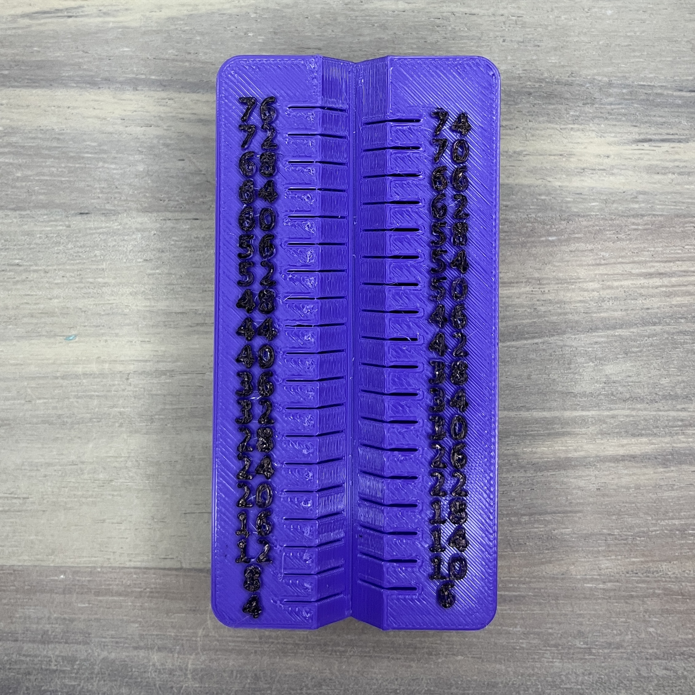 2x1 Gridfinity Metric Screw Sizer/Sorter