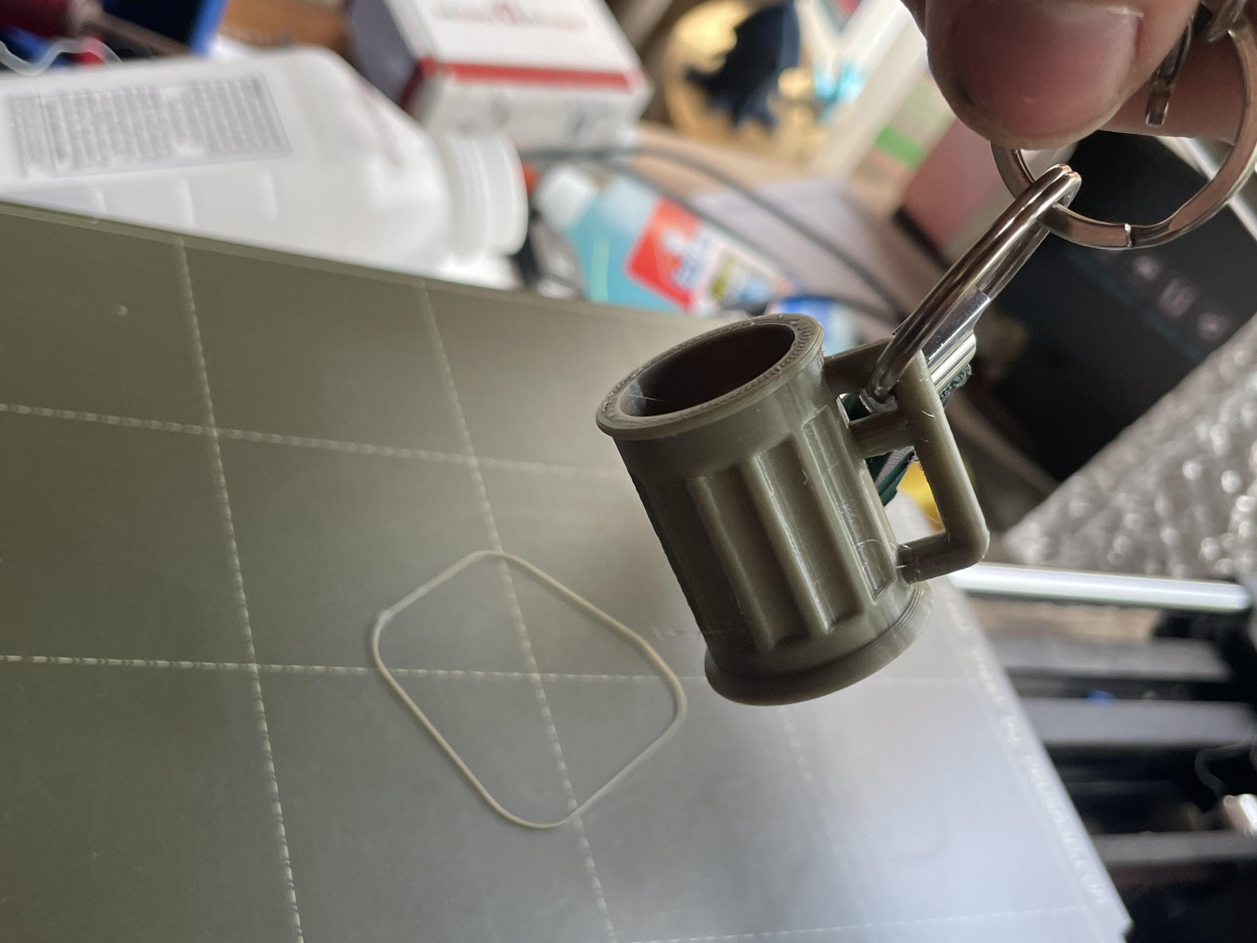 Beer mug keychain