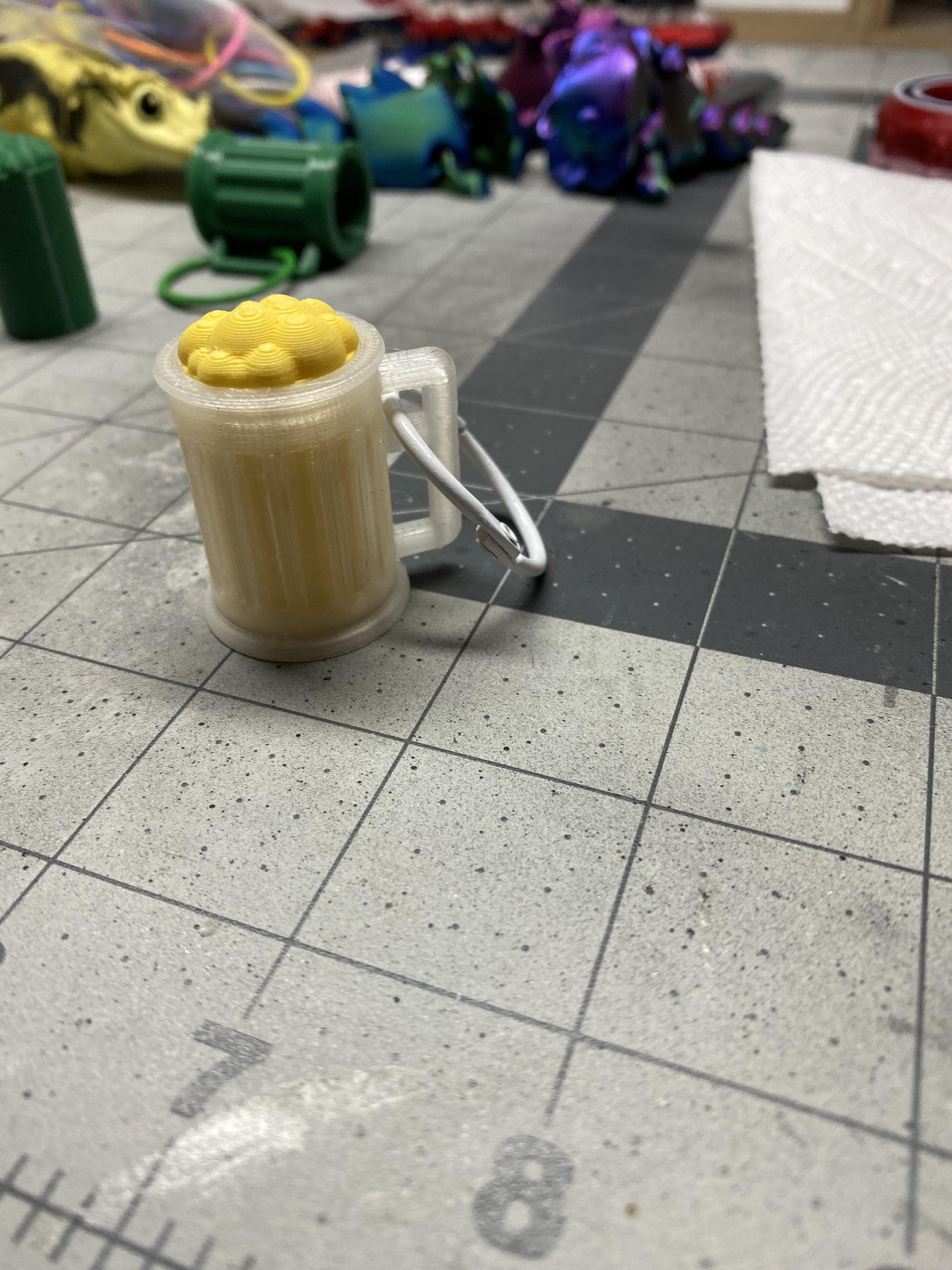 Miniatura 2 do modelo 3D Beer mug keychain