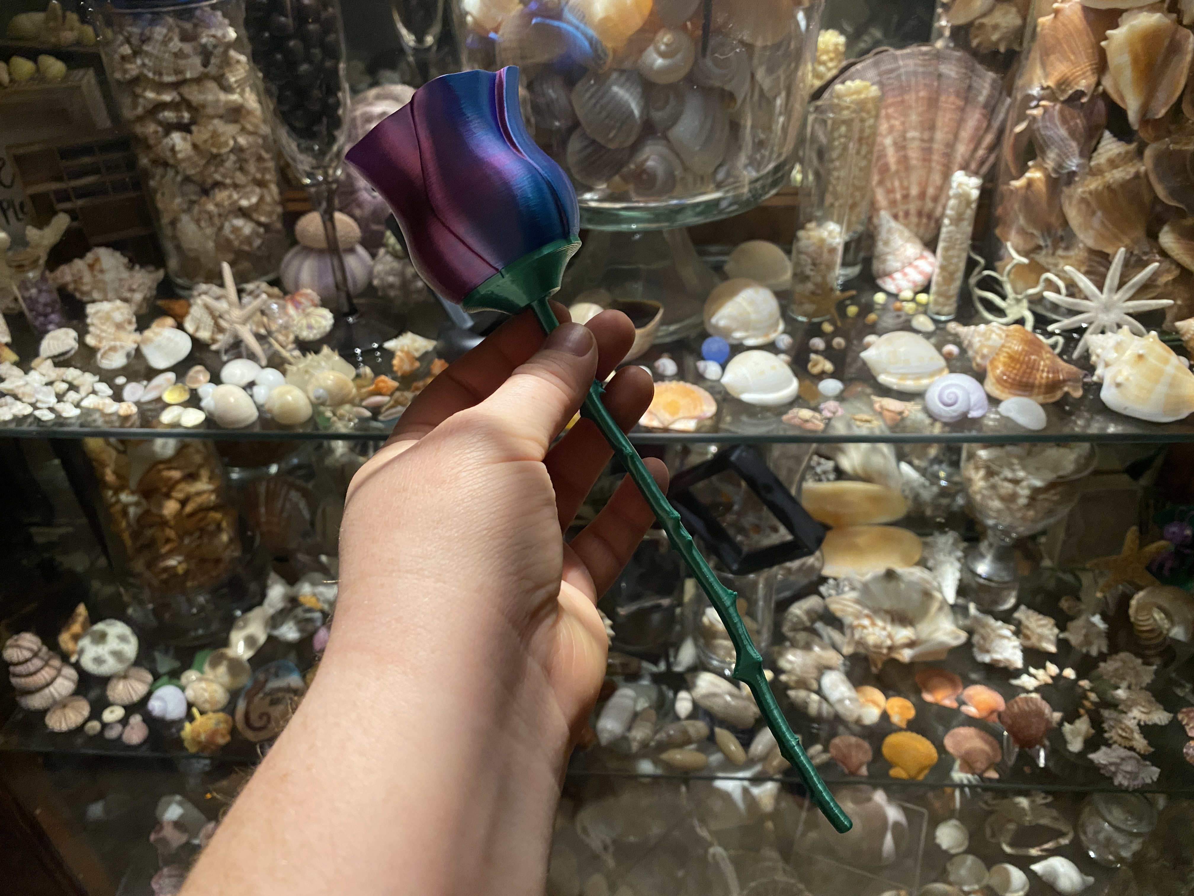 5cm Thorny Rose Stem 3D model thumbnail