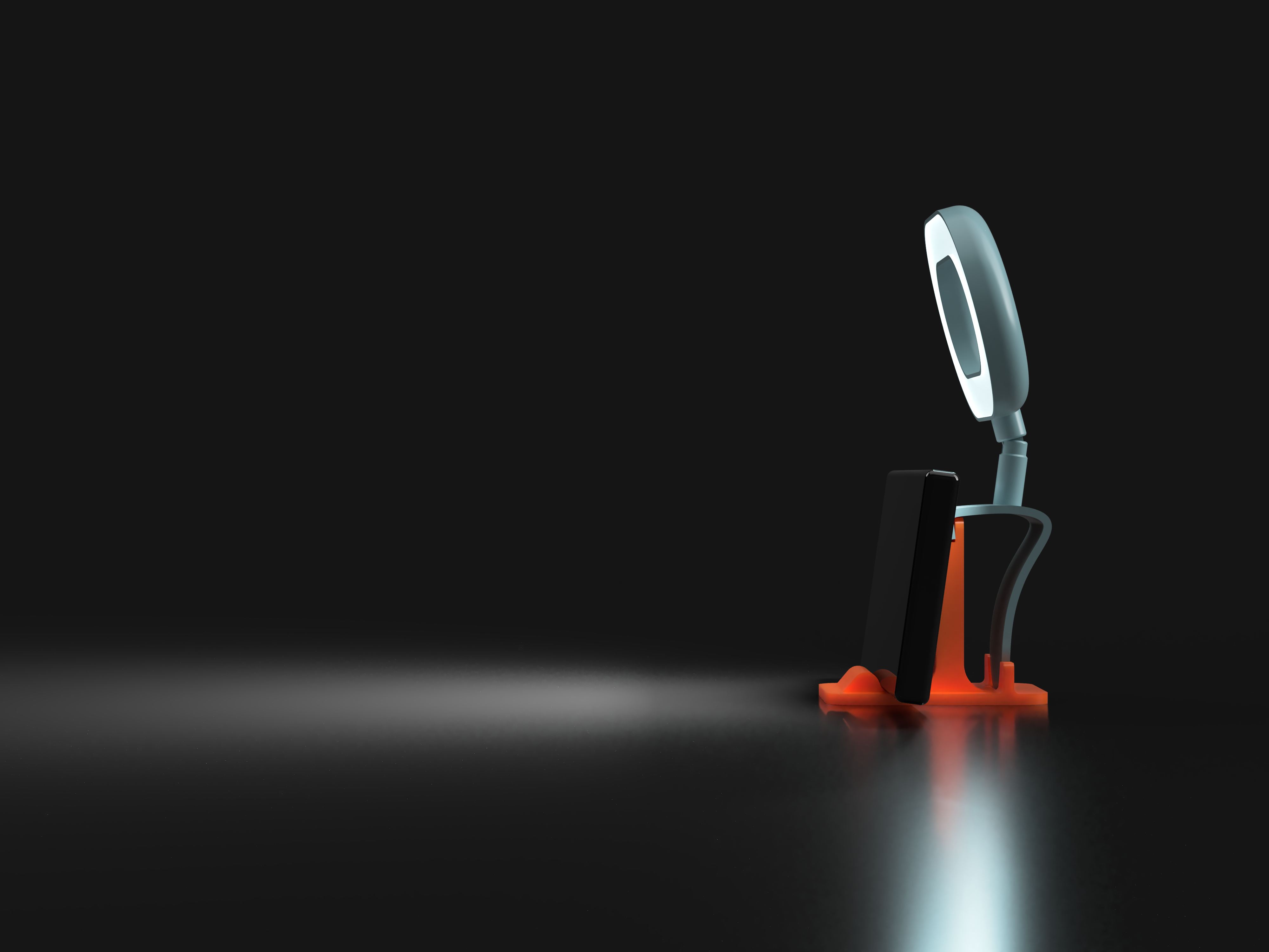 Miniatura 5 do modelo 3D IKEA Stänkregn ring light stand