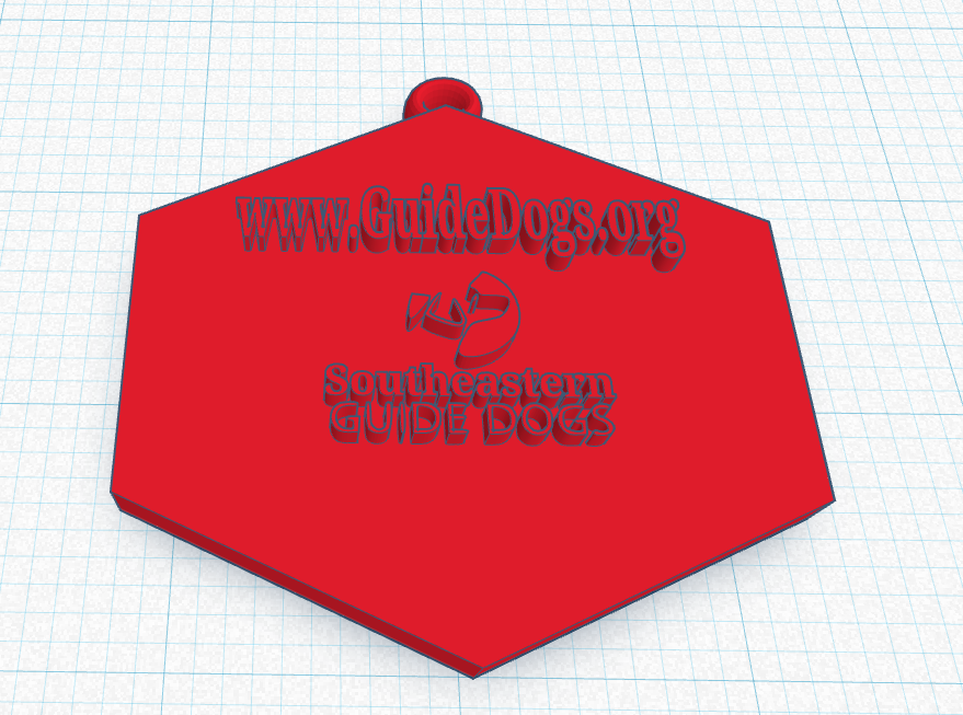 southeastern guide dog id tag