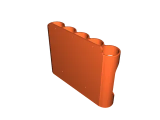 Hanging caulk tube organizer by evil genius | Download free STL model ...