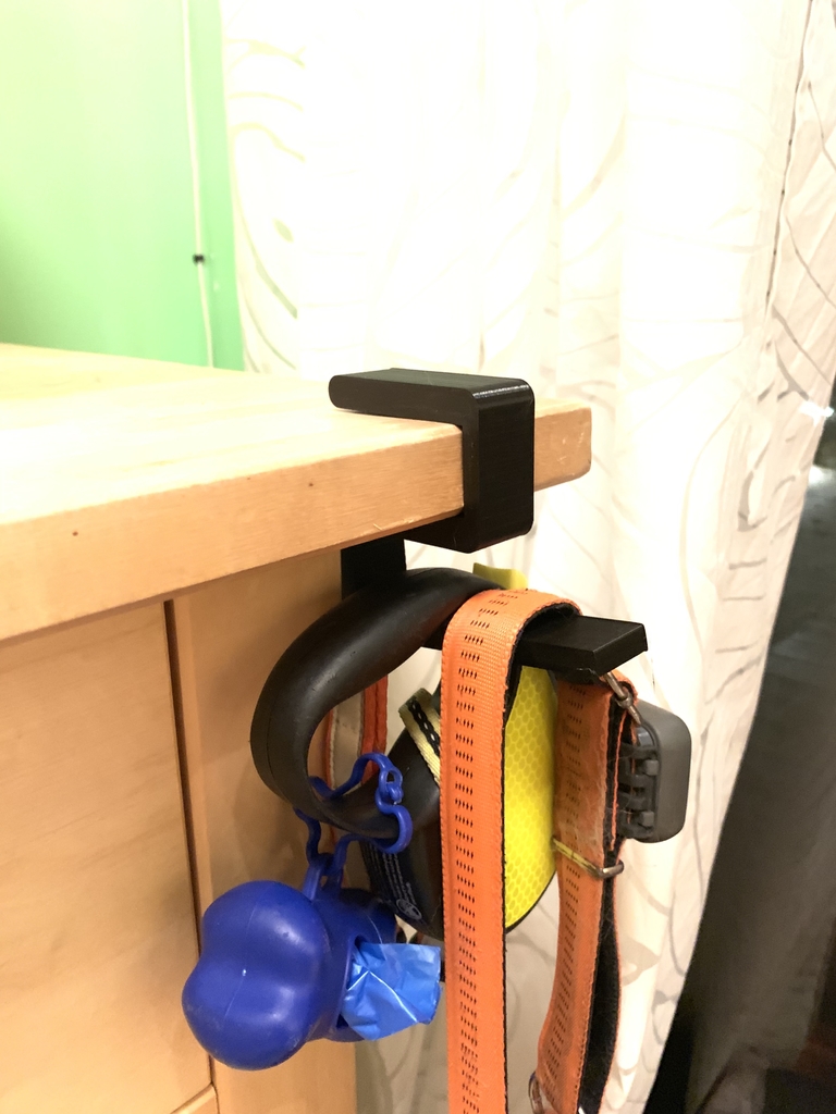 Desk hook by chuckr | Download free STL model | Printables.com