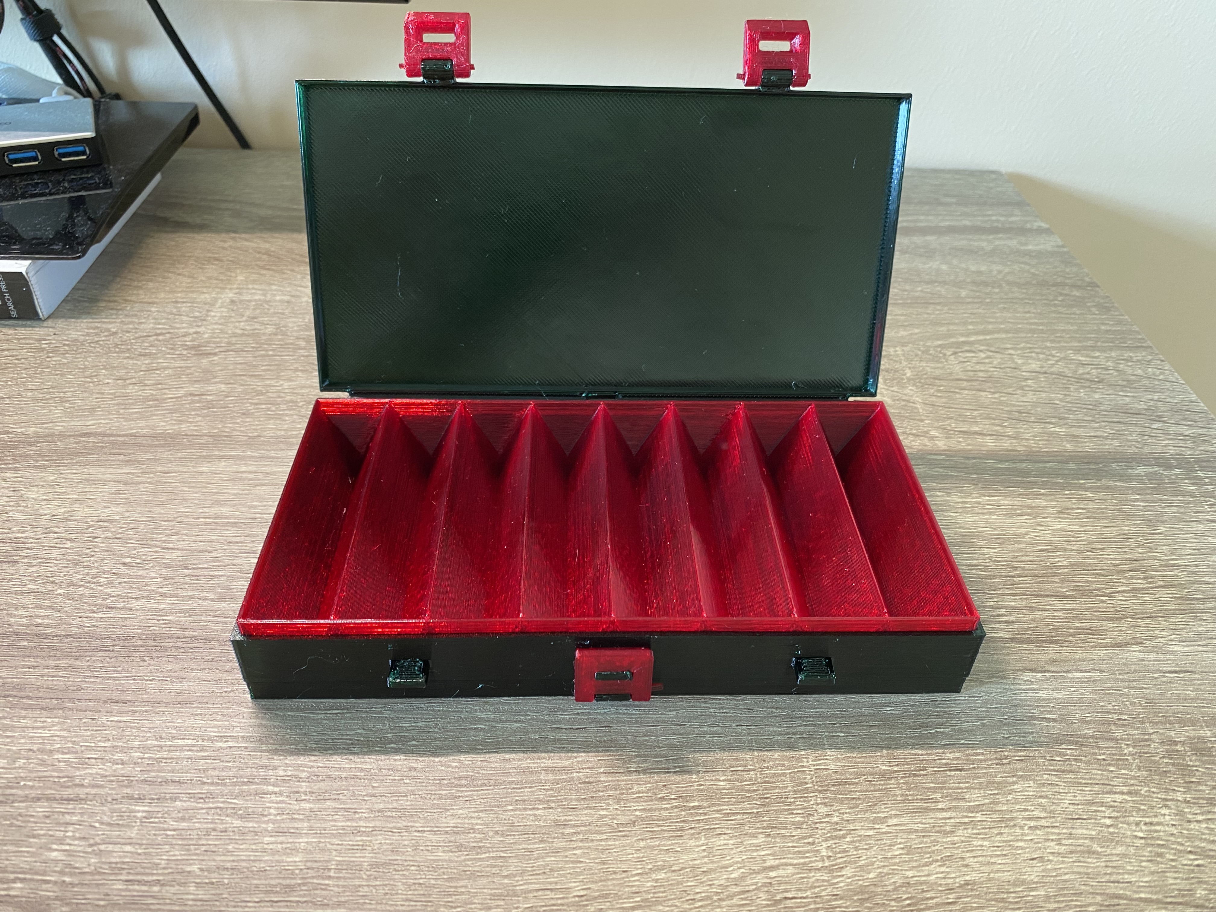 Double-Sided Spinner Bait Tackle Box, 100% printed by chrisebryan