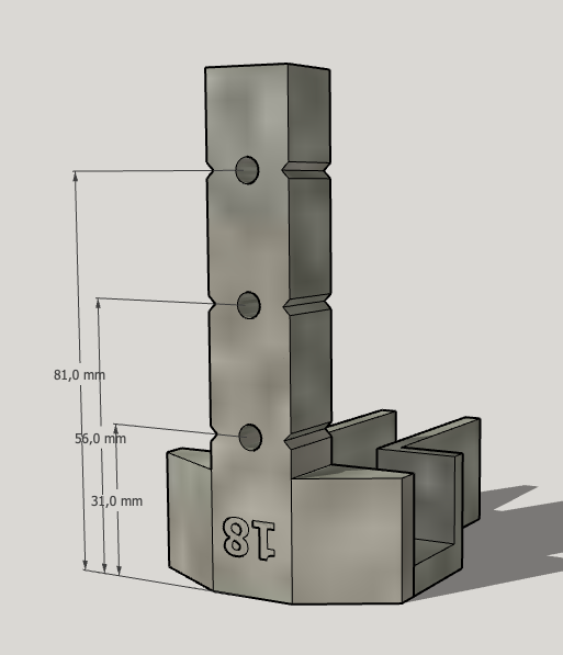 melamine board drilling template