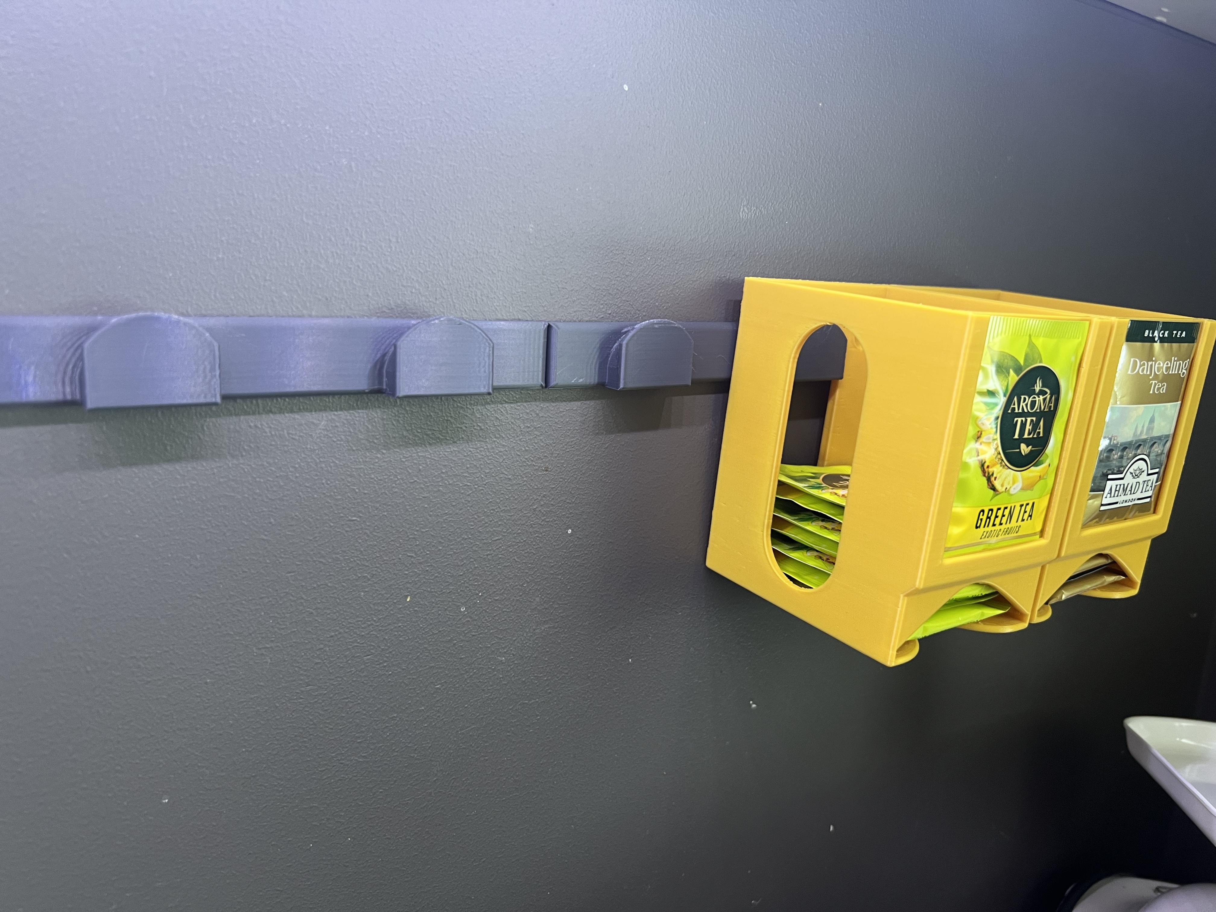 Mounting hooks for Tea bag dispenser