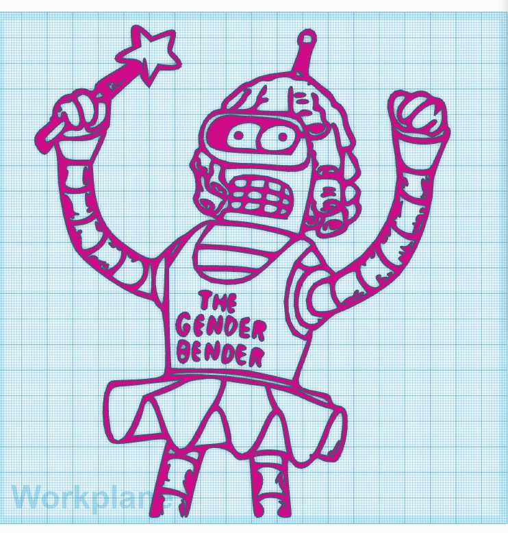 GENDER BENDER FUTURAMA WALL ART by Ogama Industries Download free