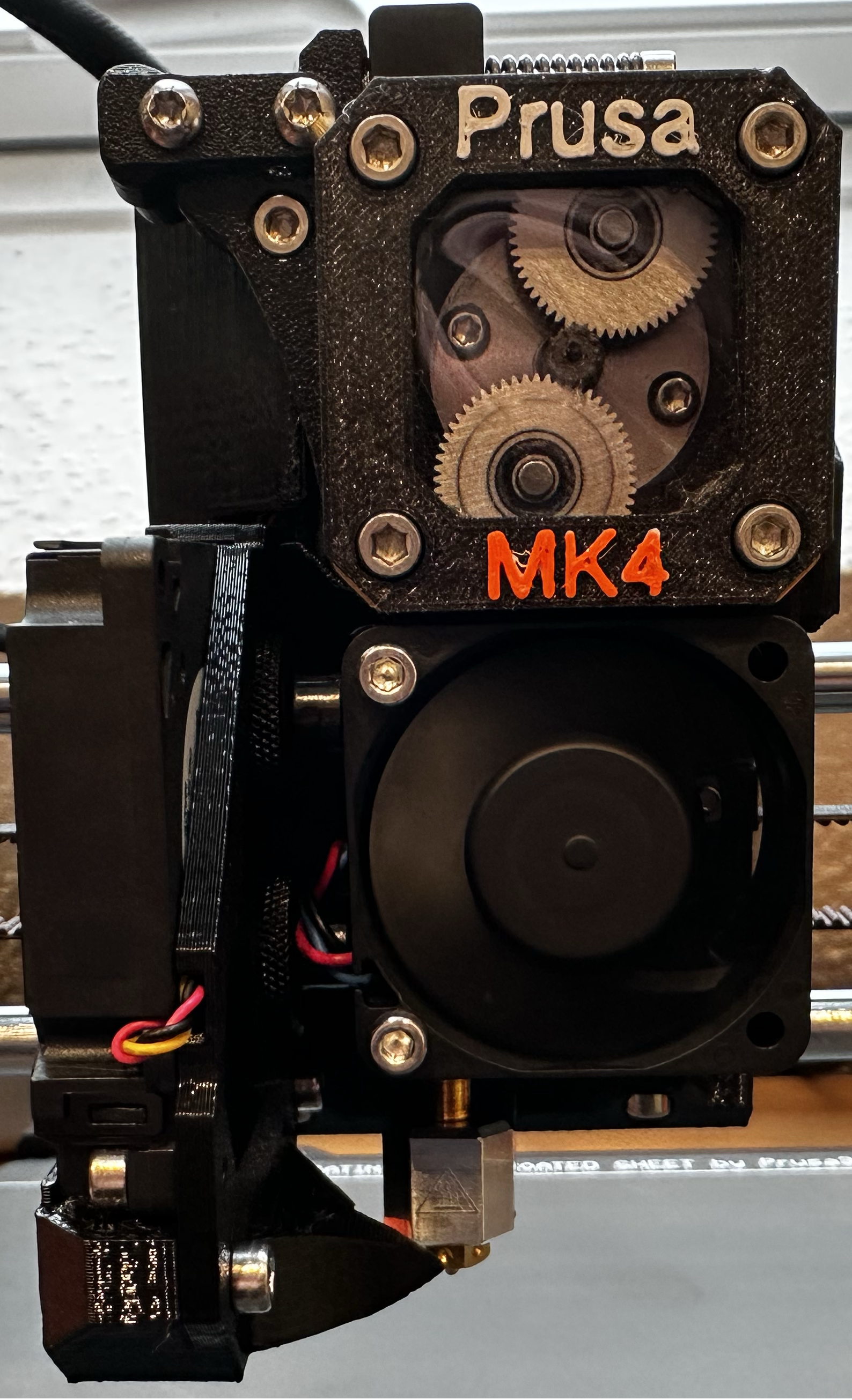 Prusa MK4 Nextruder gear window