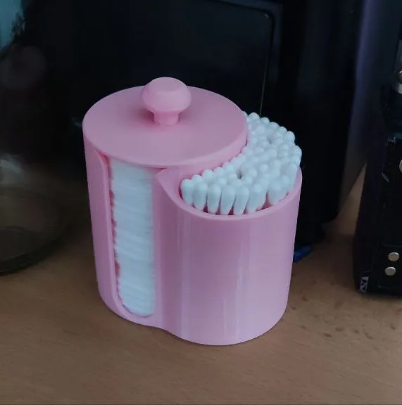 Cotton pad and tips holder by Deli Pistačná, Download free STL model