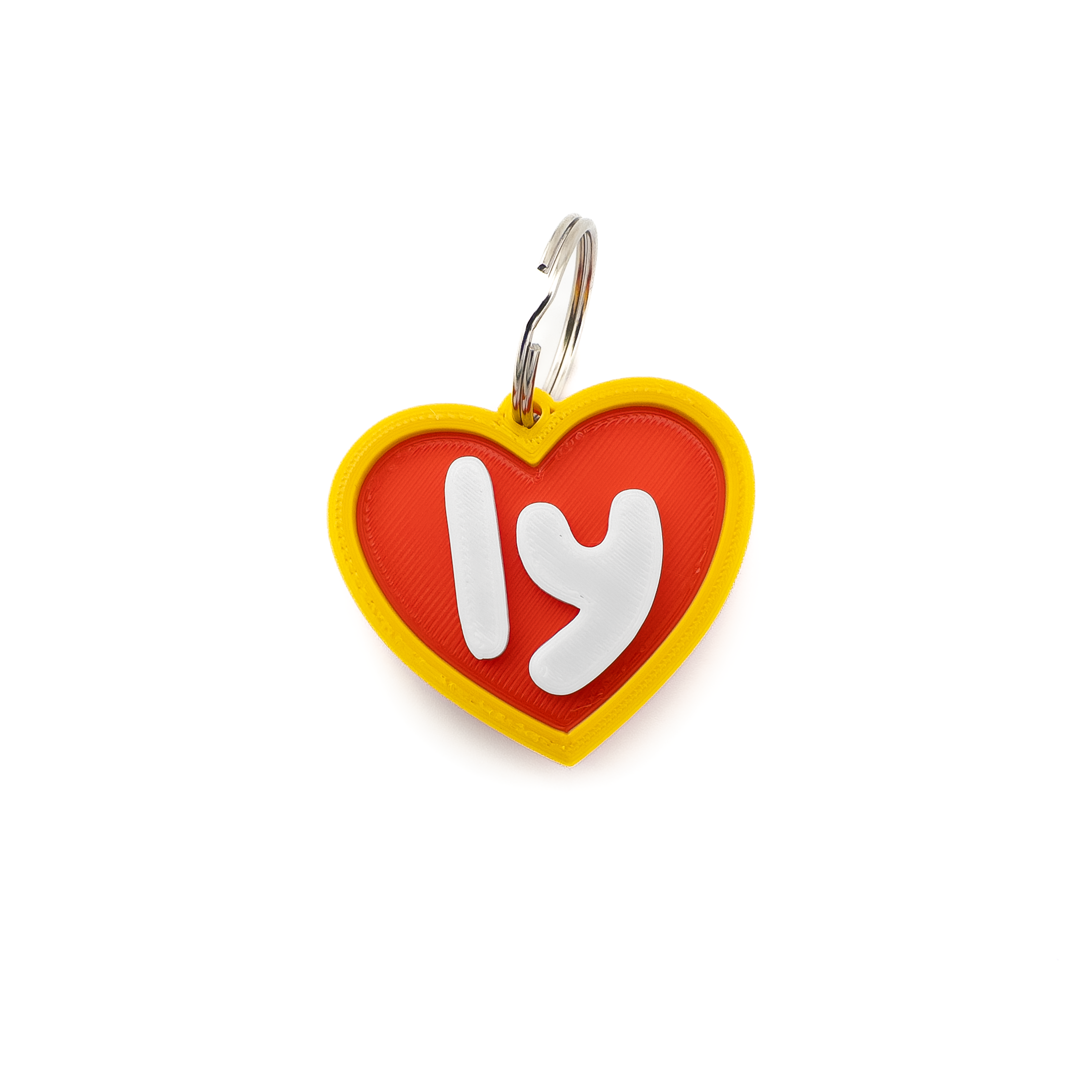 LY Dog Tag Beanie Baby Keychain