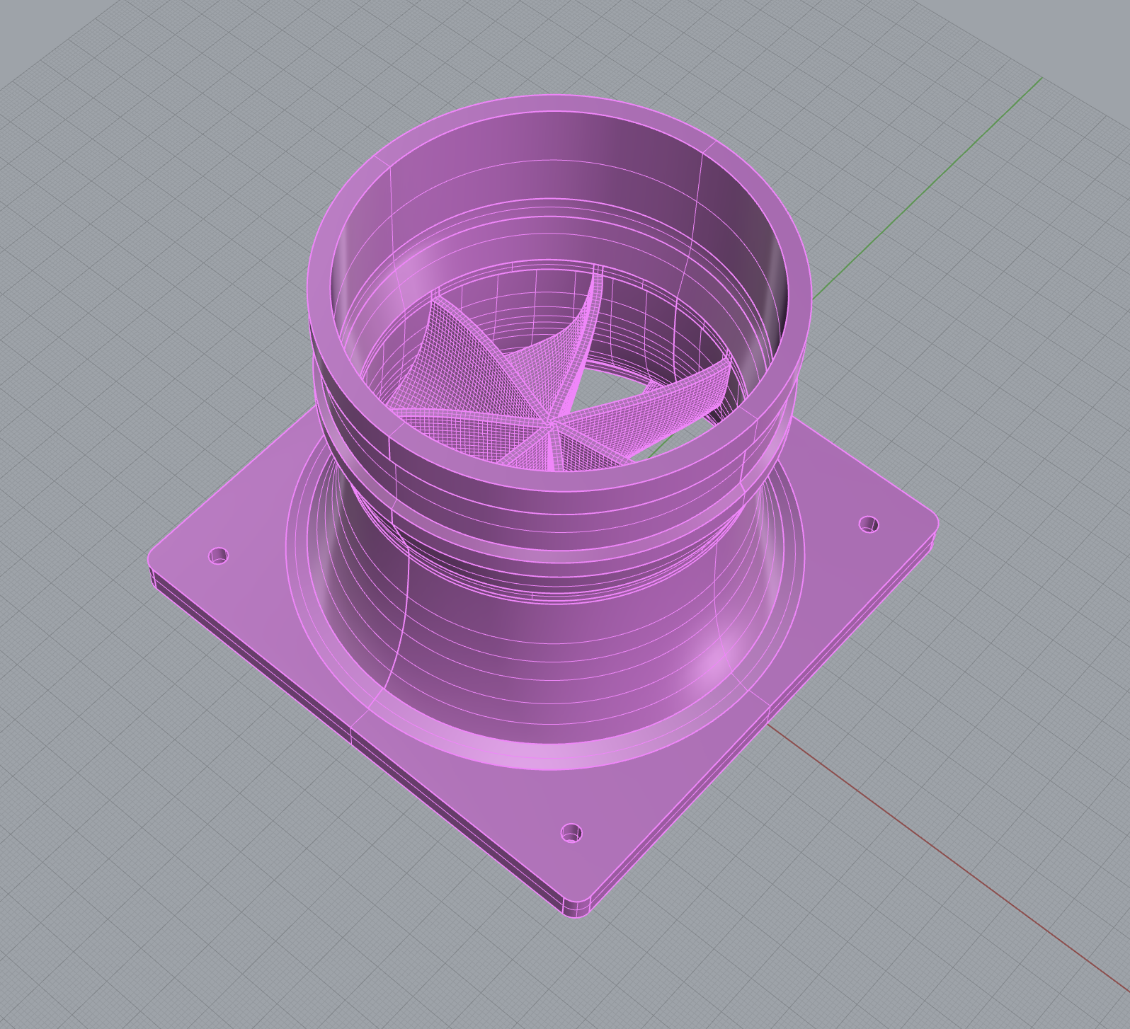 120mm Fan to 4 in Duct with Laminar Flow