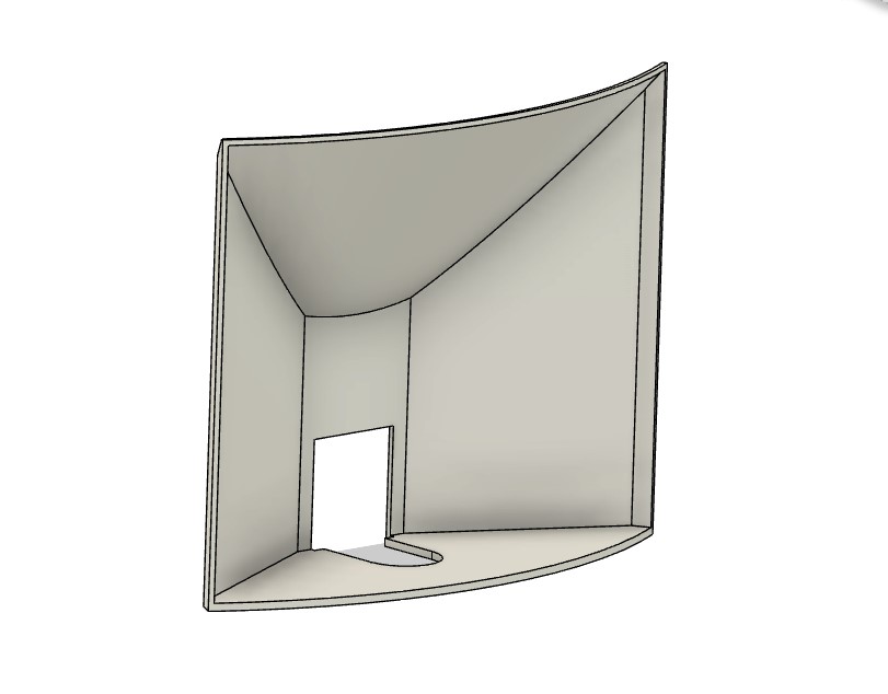 Backside Enclosure for Lithophane Nightlight