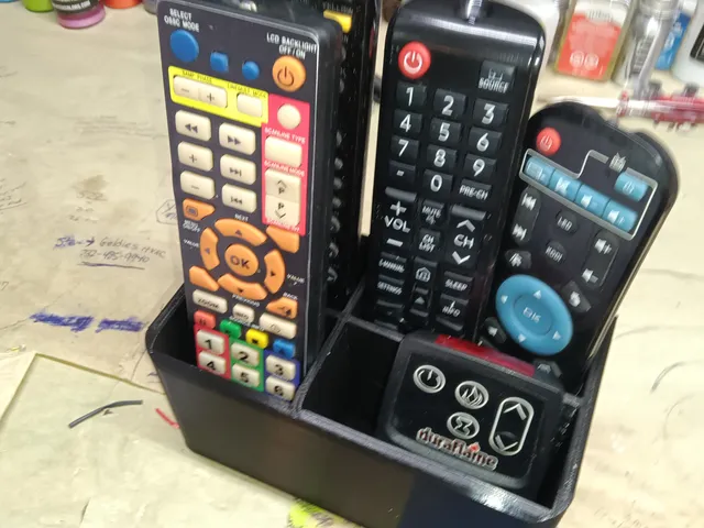 wall mount remote control holder caddie