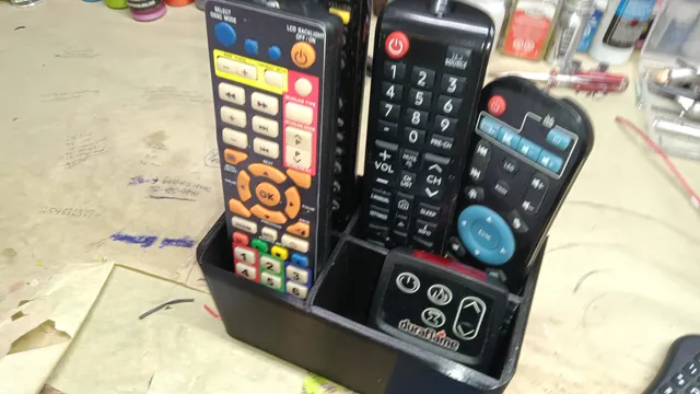 wall mount remote control holder caddie