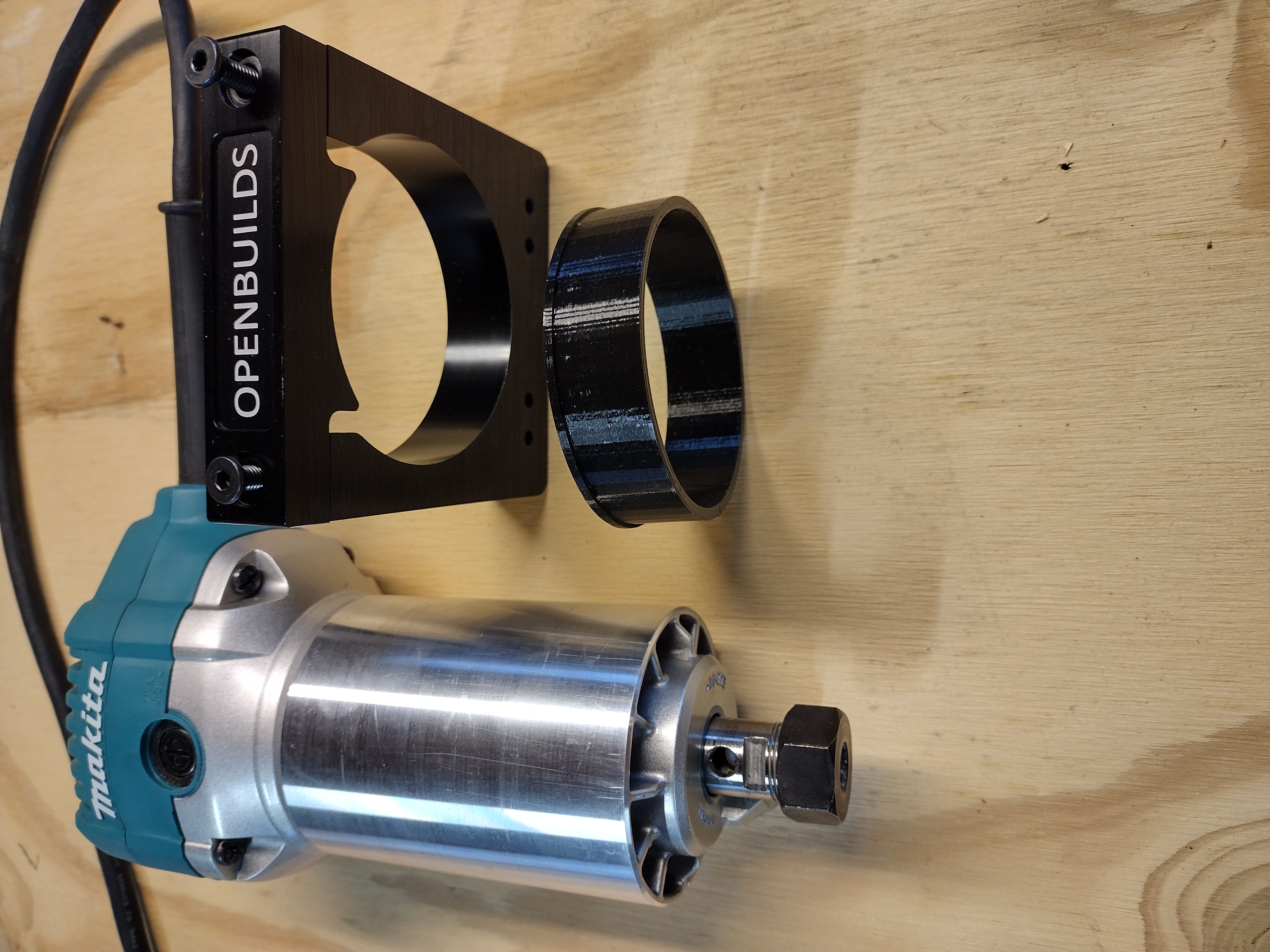 Makita router (701c) adapter ring for Openbuilds 71mm router mount
