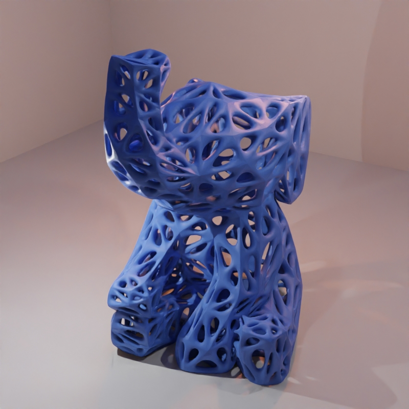 Cute Voronoi Baby Elephant