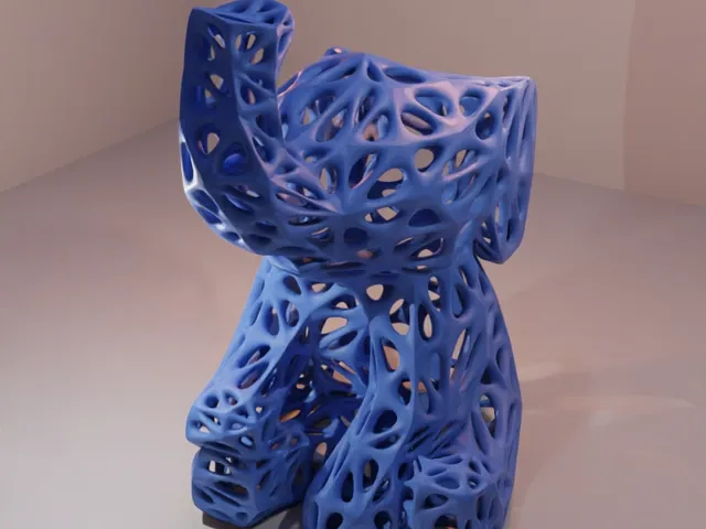 Cute Voronoi Baby Elephant