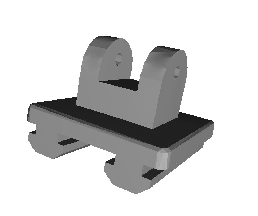 Neptune 3 Pro V-Slot Rail Bracket for Raspberry Pi Camera Mount 3D model thumbnail