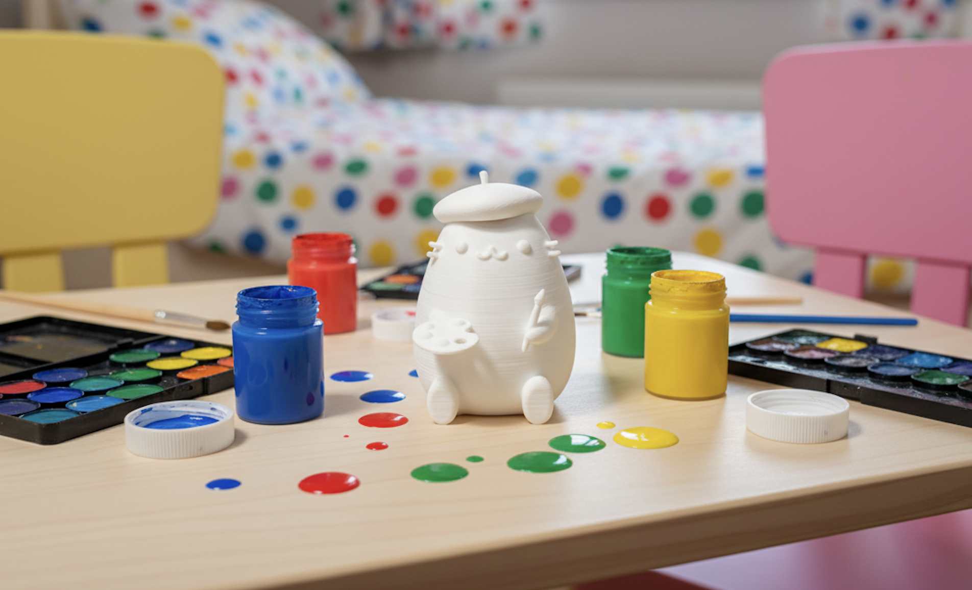 Pusheen the Artist Figurine